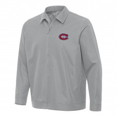 Кофта на молнии Montreal Canadiens Antigua Gray Pivot