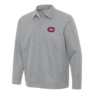 Кофта на молнии Montreal Canadiens Antigua Gray Pivot