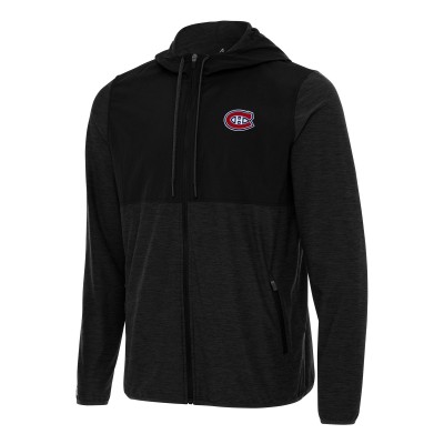 Толстовка на молнии Montreal Canadiens Antigua Black Sway Jacket
