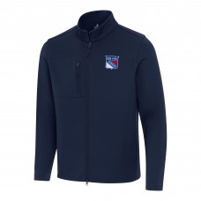 Кофта на молнии New York Rangers Antigua Objection Double Peached - Navy