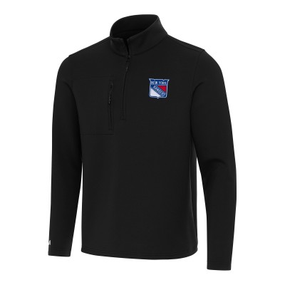 Кофта на короткой молнии New York Rangers Antigua Insider - Black
