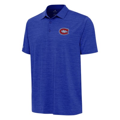 Поло Montreal Canadiens Antigua Heather Blue Layout
