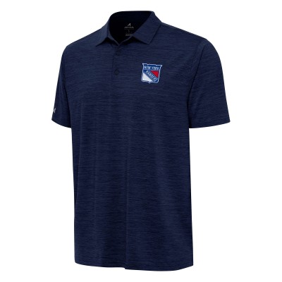 Поло New York Rangers Antigua Layout - Heather Navy