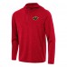 Толстовка на короткой молнии Minnesota Wild Antigua Heather Red Tidy