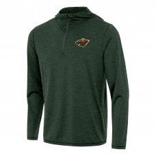 Толстовка на короткой молнии Minnesota Wild Antigua Hunter Green Tidy