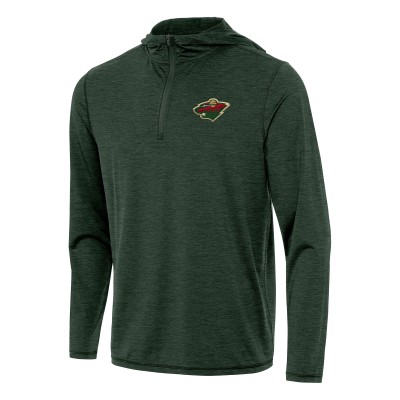 Толстовка на короткой молнии Minnesota Wild Antigua Hunter Green Tidy
