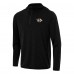 Nashville Predators Antigua Heather Black Tidy Quarter-Zip Hoodie