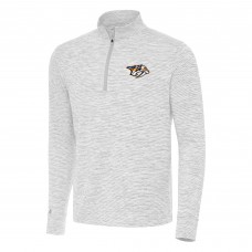 Nashville Predators Antigua Gray Cause Quarter-Zip Top