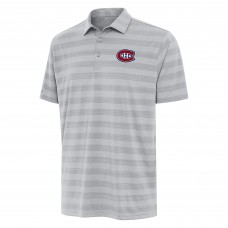 Montreal Canadiens Antigua Gray Tunnel Polo Montreal Canadiens Antigua Gray Tunnel Polo