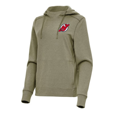 Женская толстовка New Jersey Devils Antigua Heather Olive Justice