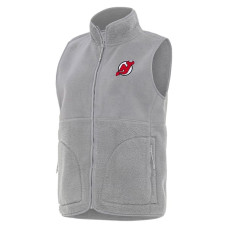 Женская джерси New Devils Antigua Gray Nostalgic Full-Zip Vest