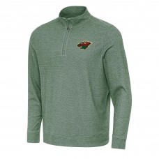 Кофта на короткой молнии Minnesota Wild Antigua Hunter Green Subtle