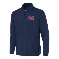 Кофта на короткой молнии Montreal Canadiens Antigua Navy Perilous