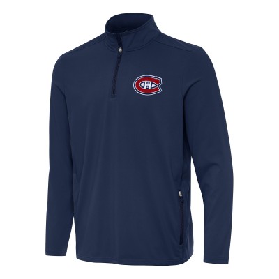 Кофта на короткой молнии Montreal Canadiens Antigua Navy Perilous