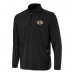 Nashville Predators Antigua Black Perilous Quarter-Zip Sweatshirt