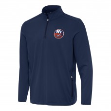 New York Islanders Antigua Navy Perilous Quarter-Zip Sweatshirt
