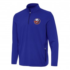 New York Islanders Antigua Royal Perilous Quarter-Zip Sweatshirt
