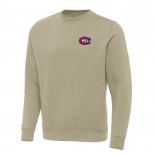 Кофта Montreal Canadiens Antigua Khaki Victory Crewneck