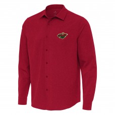 Рубашка Minnesota Wild Antigua Red Exposure Woven