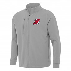 Кофта на молнии New Jersey Devils Antigua Gray Regard Кофта на молнии New Jersey Devils Antigua Gray Regard