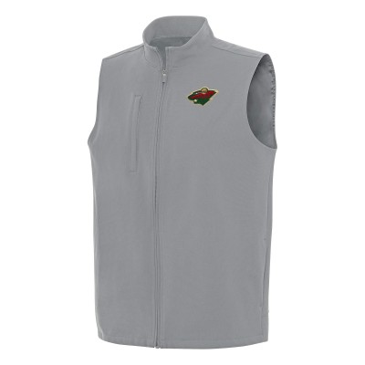 Minnesota Wild Antigua Gray Regard Full-Zip Vest