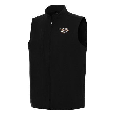 Nashville Predators Antigua Black Regard Full-Zip Vest