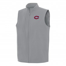 Montreal Canadiens Antigua Gray Regard Full-Zip Vest