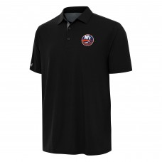 New York Islanders Antigua Black Era Polo New York Islanders Antigua Black Era Polo