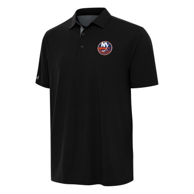 New York Islanders Antigua Black Era Polo