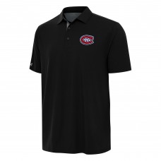 Montreal Canadiens Antigua Black Era Polo Montreal Canadiens Antigua Black Era Polo