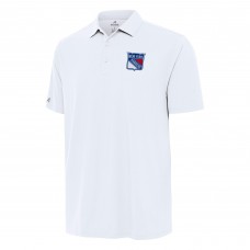 New York Rangers Antigua White Era Polo New York Rangers Antigua White Era Polo