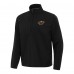 Minnesota Wild Antigua Black Brisk Quarter-Zip Windbreaker