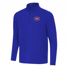 Montreal Canadiens Antigua Royal Intent Quarter-Zip Top