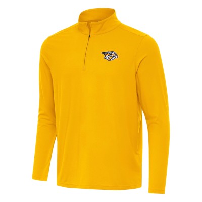 Nashville Predators Antigua Gold Intent Quarter-Zip Top