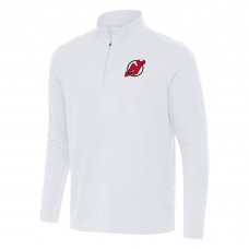 Кофта на короткой молнии New Jersey Devils Antigua White Intent