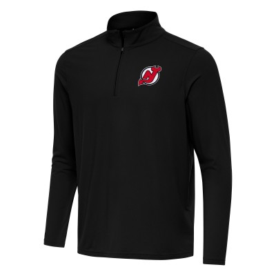 Кофта на короткой молнии New Jersey Devils Antigua Black Intent