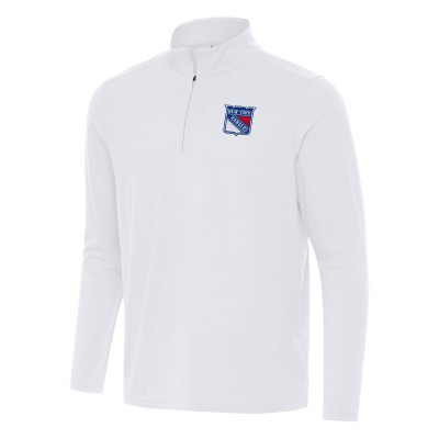 Кофта на короткой молнии New York Rangers Antigua White Intent