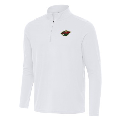 Кофта на короткой молнии Minnesota Wild Antigua White Intent