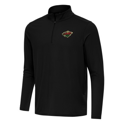 Кофта на короткой молнии Minnesota Wild Antigua Black Intent