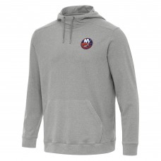 New York Islanders Antigua Heather Gray Cloud Pullover Hoodie