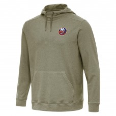 New York Islanders Antigua Olive Cloud Pullover Hoodie