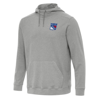 Толстовка New York Rangers Antigua Heather Gray Cloud