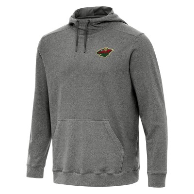 Толстовка Minnesota Wild Antigua Heather Black Cloud
