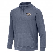 Nashville Predators Antigua Heather Navy Cloud Pullover Hoodie