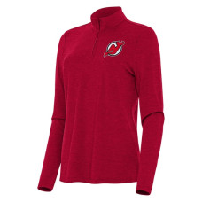 Женская пуловер New Jersey Devils Antigua Heather Red Bright