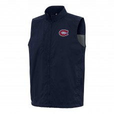Montreal Canadiens Antigua Navy Brisk Full-Zip Vest