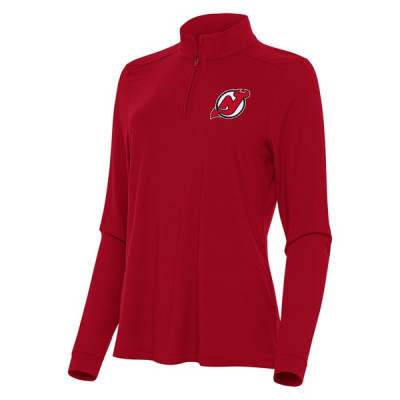 Женская пуловер New Jersey Devils Antigua Red Intent