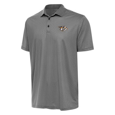 Nashville Predators Antigua Black/White Rings Polo