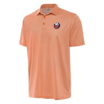 New York Islanders Antigua Orange/White Rings Polo