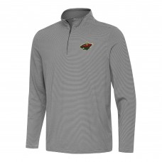 Кофта на короткой молнии Minnesota Wild Antigua Black Twine